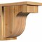 Ekena Millwork Del Monte Rough Sawn Corbel w/Backplate, Western Red Cedar, 8"W x 14"D x 14"H COR08X14X14DEL01RWR - alternate 1